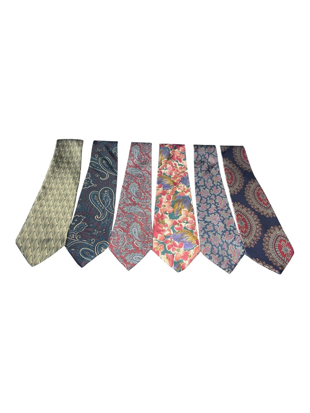 Men’s 6 Piece Mixed Lot Silk Ties for Professionals Wedding Classic Business